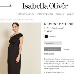 Isabella Oliver little black dress maternity